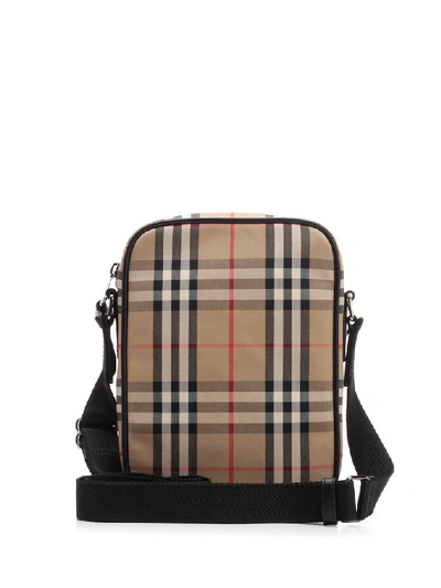 Shop Burberry Checked Shoulder Bag In Multi