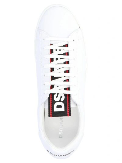 Shop Dsquared2 Logo Low Top Sneakers In White