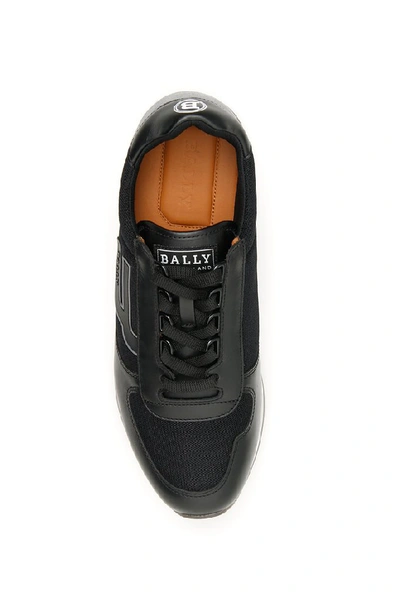 Shop Bally Galaxy Logo Sneakers In Black