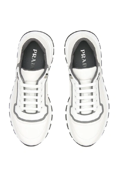 Shop Prada Prax 01 Sneakers In White