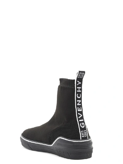 Shop Givenchy Knitted Sock Sneakers In Black