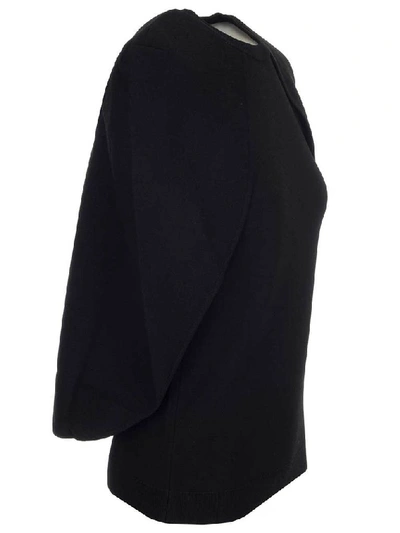 Shop Givenchy Cape Top In Black