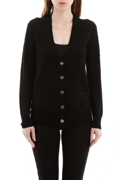 Shop Tory Burch Madeline Cardigan In Black