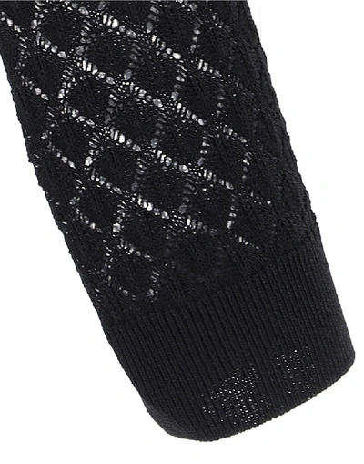 Shop Dolce & Gabbana Knitted Crewneck Cardigan In Black