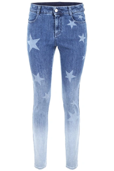 Shop Stella Mccartney Gradient Skinny Jeans In Blue