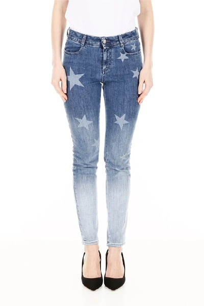 Shop Stella Mccartney Gradient Skinny Jeans In Blue