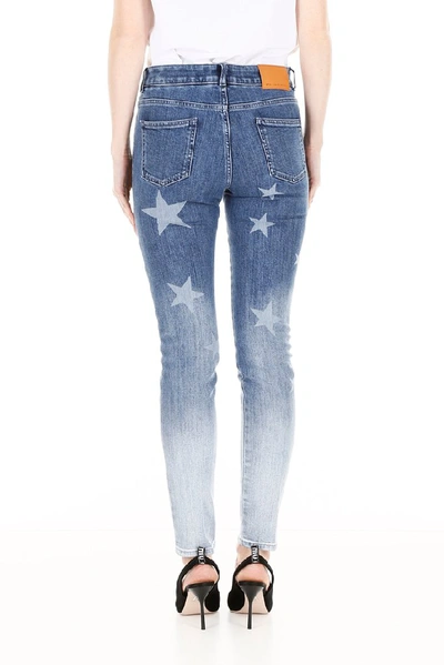 Shop Stella Mccartney Gradient Skinny Jeans In Blue