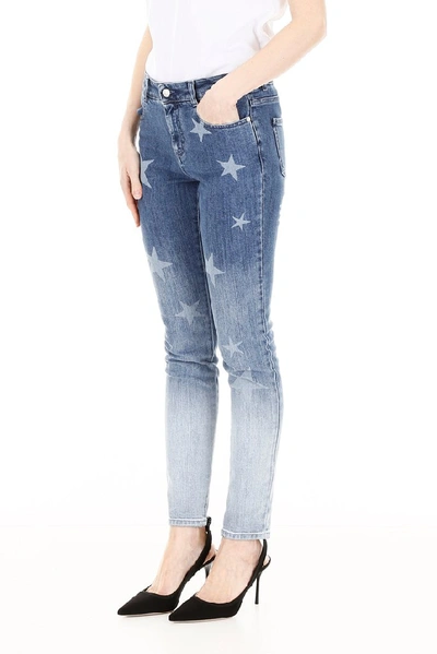Shop Stella Mccartney Gradient Skinny Jeans In Blue