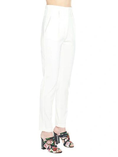 Shop Dolce & Gabbana High Waisted Trousers In White