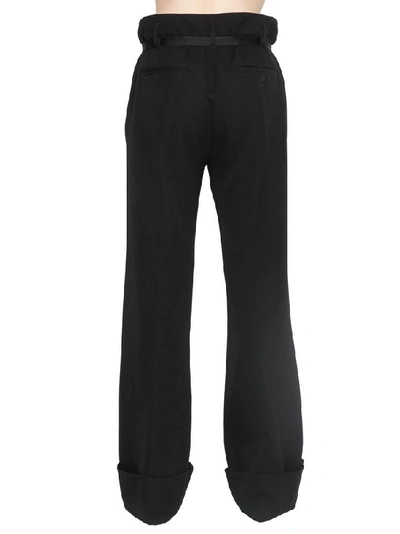 Shop Ann Demeulemeester Oversized Pants In Black