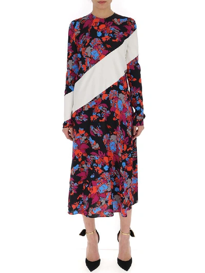 Shop Givenchy Bold Stripe Midi Dress In Multi