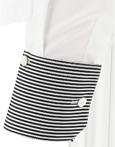 Shop Dolce & Gabbana Stripe Detail Shirt In White