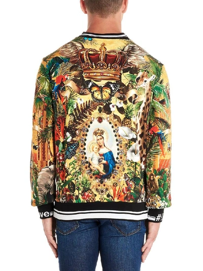 Shop Dolce & Gabbana Motif Printed Sweatshirt In Multi