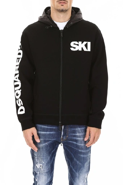 Shop Dsquared2 Ski Hoodie In Black