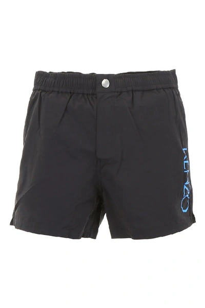 Shop Kenzo Classic Swim Shorts In Black