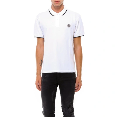 Shop Kenzo Tiger Crest Polo Shirt In White