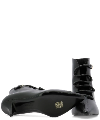 Shop Ferragamo Salvatore  Tubular Detail Ankle Boots In Black