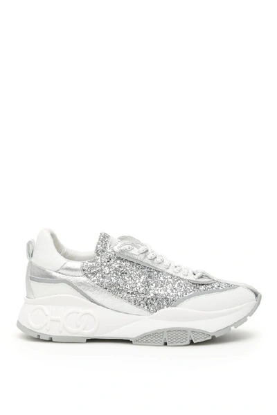 Shop Jimmy Choo Raine Sneakers In Silver