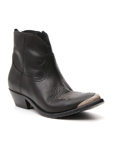 Shop Golden Goose Deluxe Brand Cowboy Boots In Black