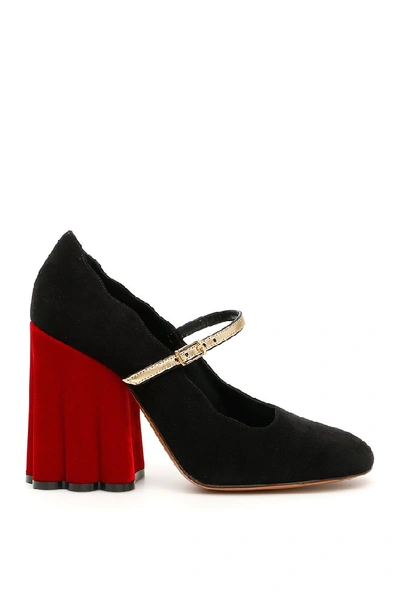 Shop Marni Mary Jane Block Heel Pumps In Multi