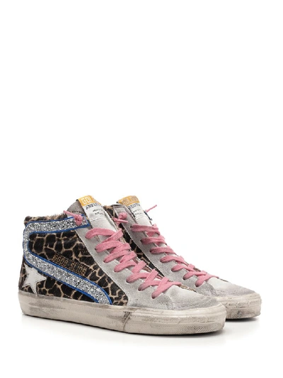 Shop Golden Goose Deluxe Brand Distressed Slide Sneakers In Multi