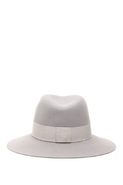 Shop Maison Michel Henrietta Hat In Grey