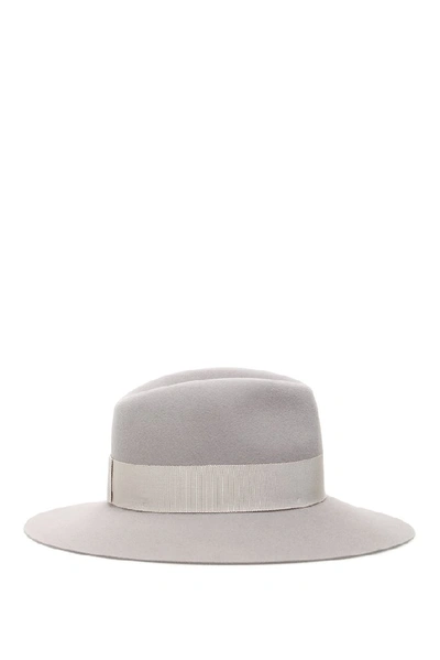 Shop Maison Michel Henrietta Hat In Grey