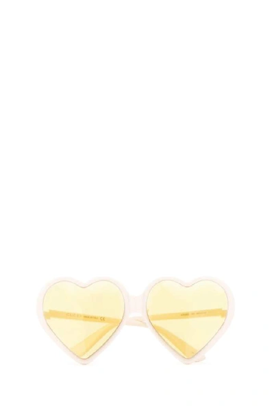Shop Gucci Eyewear Heart Shaped Sunglasses In 9044