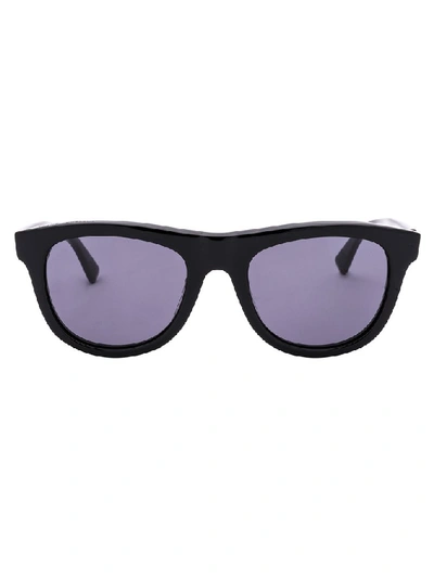 Shop Bottega Veneta Eyewear Round Frame Sunglasses In Black