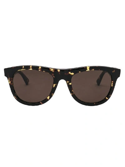 Shop Bottega Veneta Eyewear Tortoiseshell Sunglasses In Brown