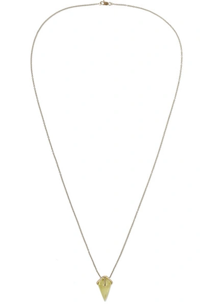Shop Ara Vartanian 18-karat Gold Citrine Necklace