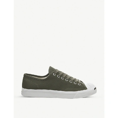 Shop Converse Jack Purcell Canvas Trainers In Field Surplus White