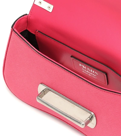 Shop Prada Sidonie Small Leather Shoulder Bag In Pink
