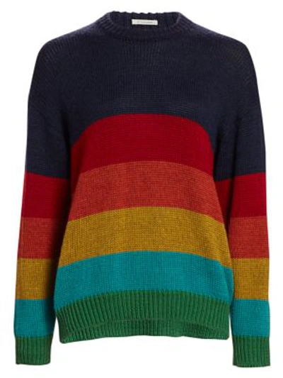 Shop Mother Colourblock Wool Knit Jumper In Seeing Colours