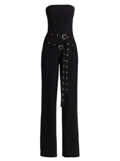 Shop Cinq À Sept Jessi Strapless Jumpsuit In Black