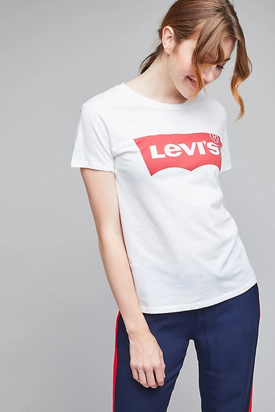 Shop Levi's Classic Cotton Logo Tee In White