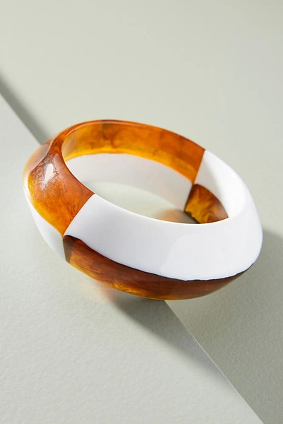 Shop Amber Sceats Maui Resin Bracelet In White