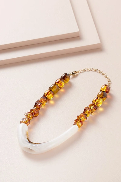 Shop Amber Sceats Rocky Necklace In Brown