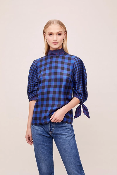 Shop Paper London Blaise Checked Blouse In Assorted