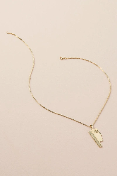 Shop Anna + Nina Pharaoh-charm Necklace In Gold