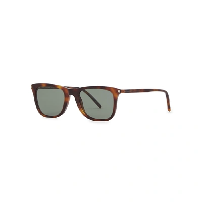 Shop Saint Laurent Sl304 Wayfarer-style Sunglasses In Havana