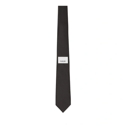 Shop Burberry Classic Cut Logo Applique Silk Satin Tie