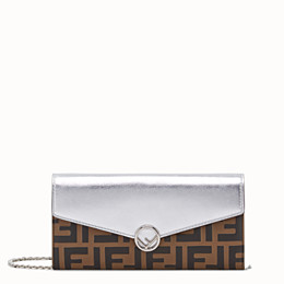 fendi continental with chain