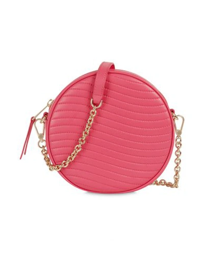 Shop Furla Swing Mini C/body Round Woman Cross-body Bag Fuchsia Size - Soft Leather In Pink