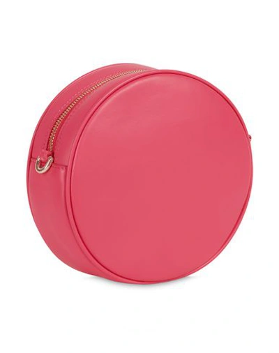Shop Furla Swing Mini C/body Round Woman Cross-body Bag Fuchsia Size - Soft Leather In Pink