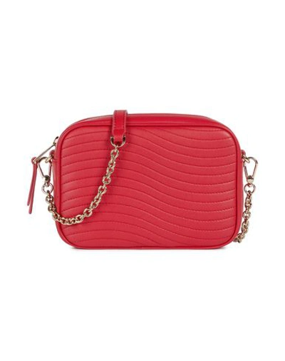 Shop Furla Swing Mini Crossbody Woman Cross-body Bag Red Size - Soft Leather