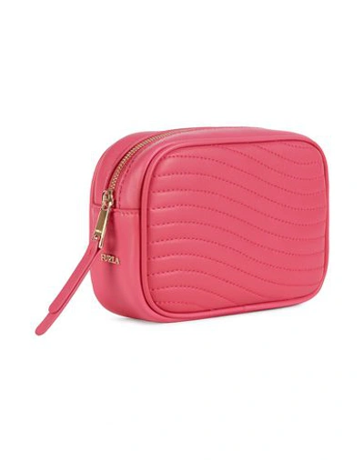 Shop Furla Swing M Belt Bag Woman Belt Bag Fuchsia Size - Soft Leather In Pink