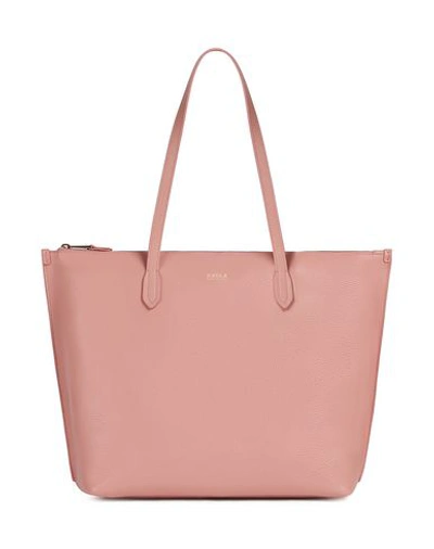 Shop Furla Luce L Tote Woman Handbag Pink Size - Soft Leather
