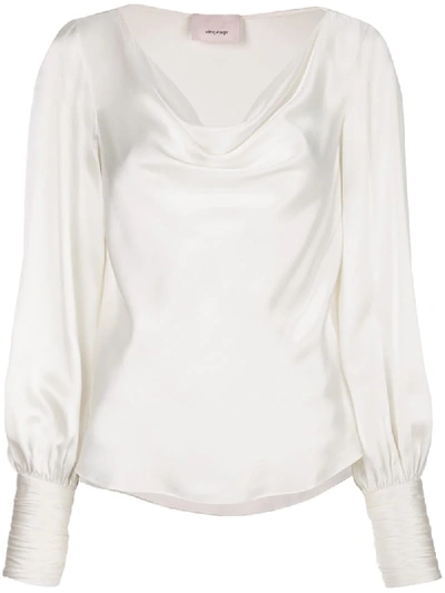 Shop Cinq À Sept Taylee Blouse In White