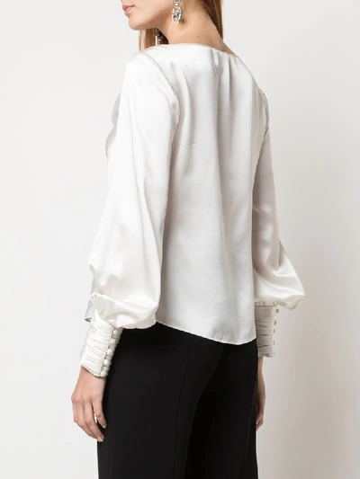 Shop Cinq À Sept Taylee Blouse In White